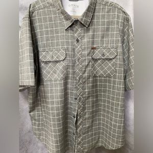 Orvis. Tech Support Mens Button Down. Gray. Very Nice. XXL